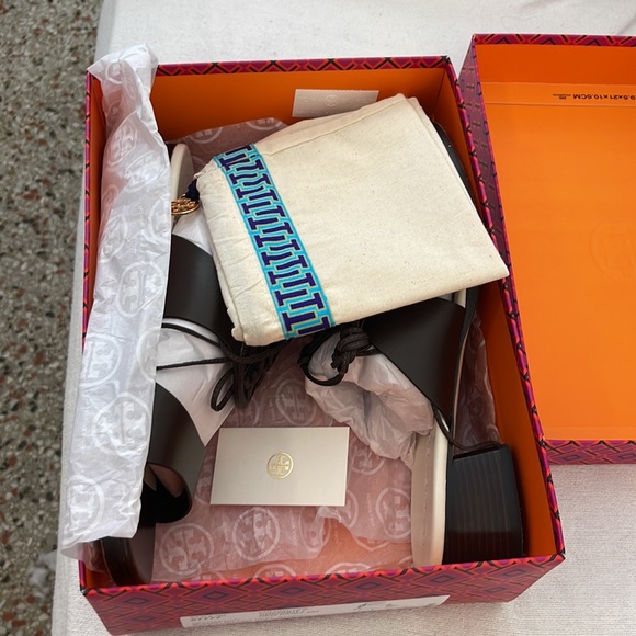 NWT TORY Burch sandal size 10 1/2 brown no returns accepted - Picture 5 of 5